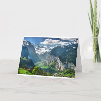 Awesome Switzerland Alps Card