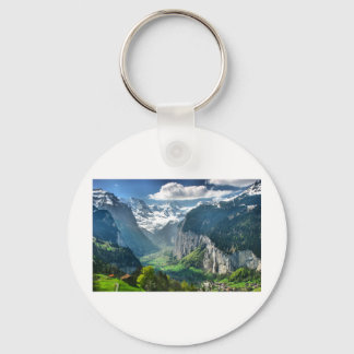 Awesome Switzerland Alps Key Ring