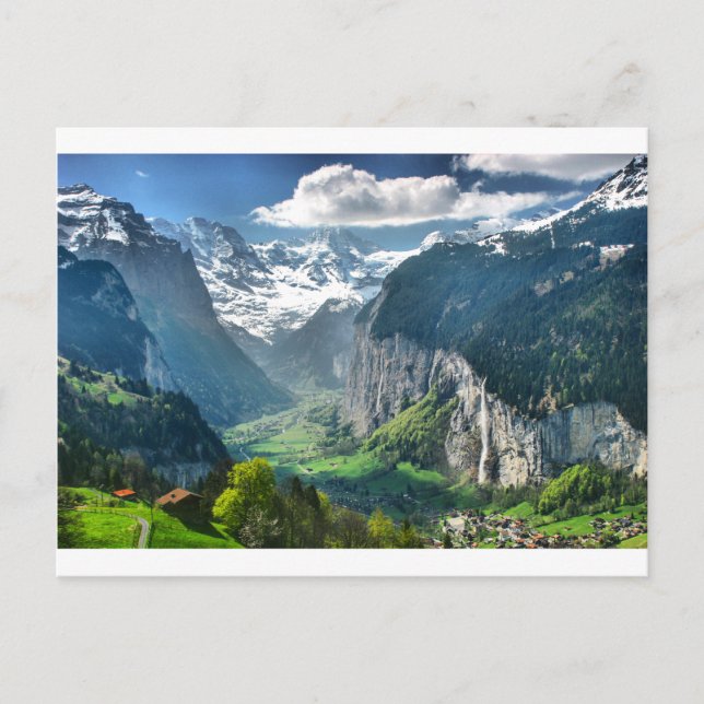 Awesome Switzerland Alps Postcard (Front)