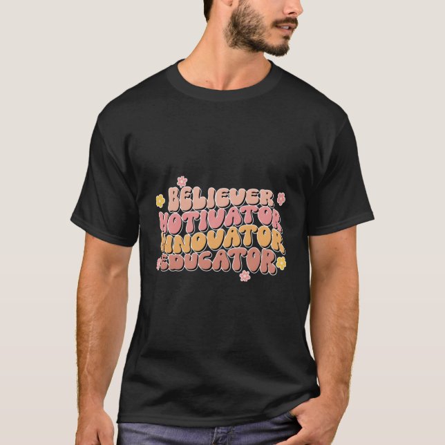 Awesome Teacher Academic Teacher Journey With Back T-Shirt (Front)