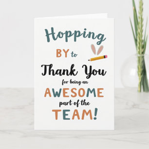 Awesome Team Thanks Card