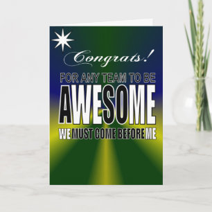 awesome teamwork card