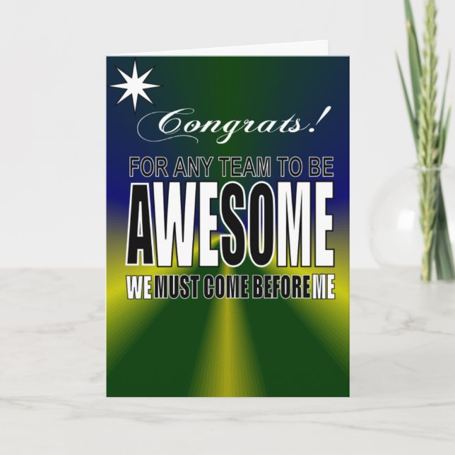 awesome teamwork card (Front)