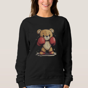 Awesome Teddy with Boxing Gloves for Bears Lovers Sweatshirt