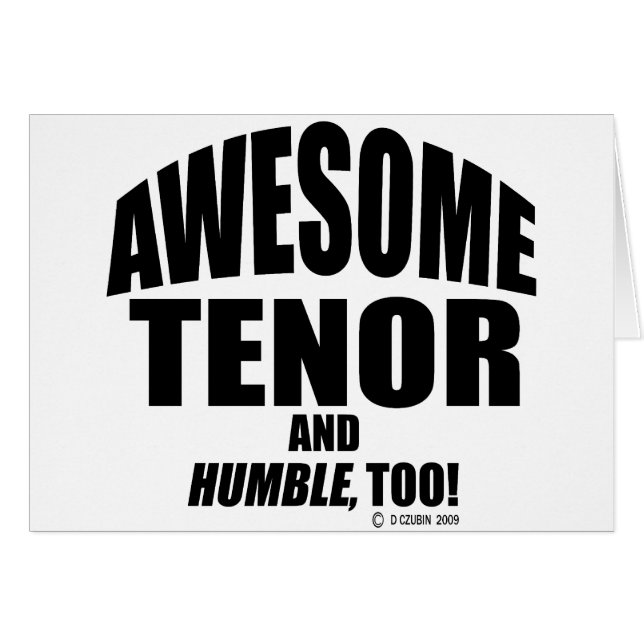 Awesome Tenor (Front Horizontal)