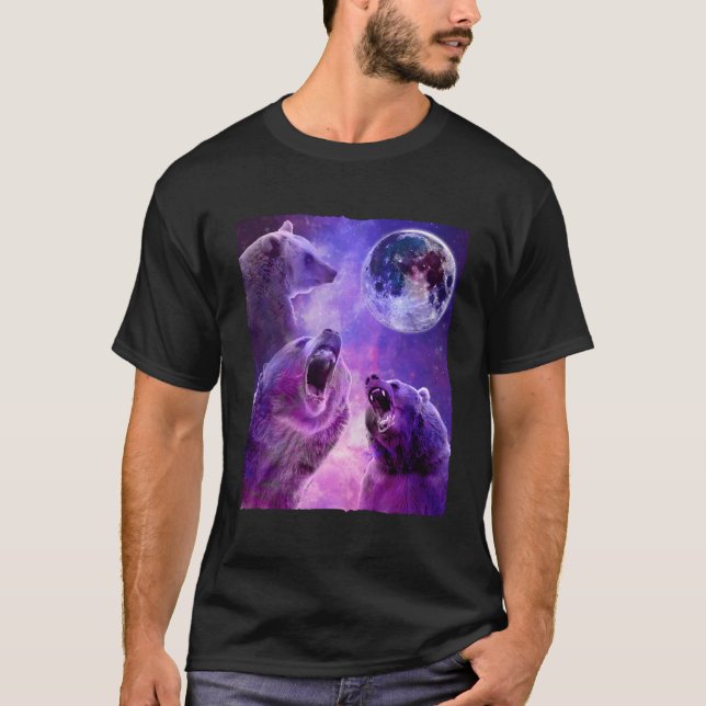Awesome Three Bear Moon T-Shirt (Front)