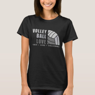 Awesome Tie Dey Volleyball  Peace Love Volleyball T-Shirt