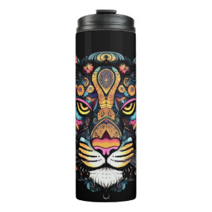 Awesome Tiger Head  Thermal Tumbler