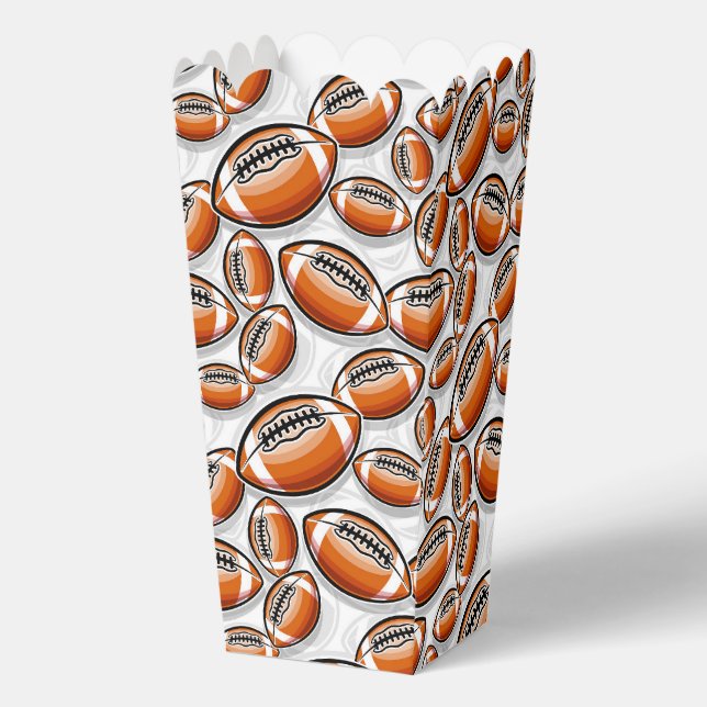 Awesome tiled football sports pattern  favour box (Front)
