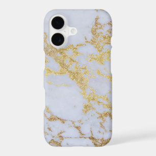 Awesome trendy modern faux gold glitter marble