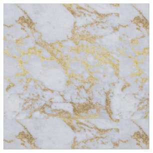 Awesome trendy modern faux gold glitter marble fabric