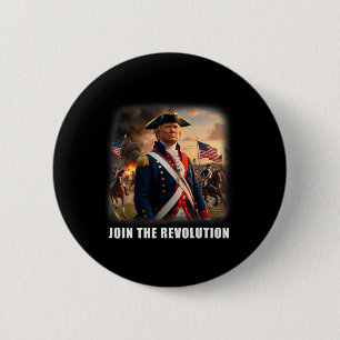 Awesome Trump Patriotic Revolution 2024 President  6 Cm Round Badge