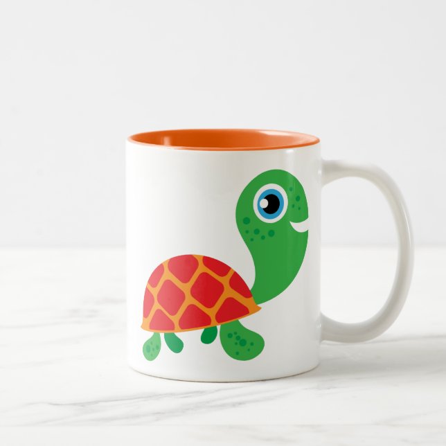 Awesome Turtle Two-Tone Coffee Mug (Right)