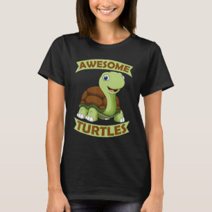 Awesome Turtle Water Turtles Tortoise Sea Animal T-Shirt
