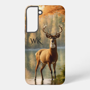 Awesome Twelve Point Buck Autumn Waters Monogram Samsung Galaxy Case
