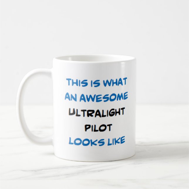 awesome ultralight pilot coffee mug (Left)