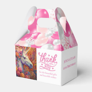 Awesome UNICORN BALLOONS Favour Box