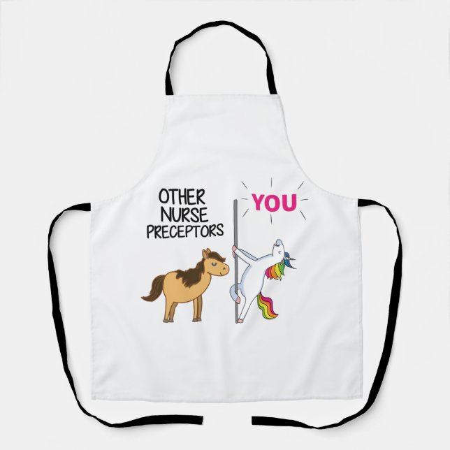 Awesome Unicorn Gift  For Nurse Preceptor   Apron (Front)