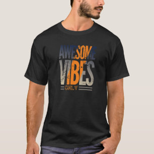 Awesome Vibes Summer Vintage Retro Women Men T-Shirt