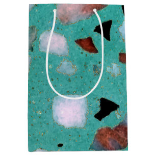 Awesome vintage abstract marble texture image medium gift bag