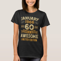 Awesome Vintage January 1966 60th Birthday 