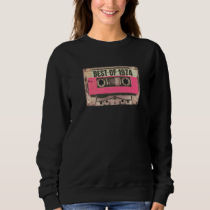 Awesome Vintage Mix Album Tape Best Of 1974 Retro  Sweatshirt
