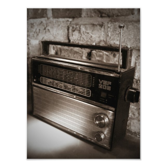 Awesome Vintage Radio Print (Front)