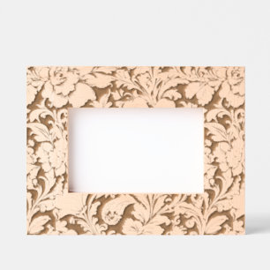 Awesome Vintage Sepia Floral Pattern  Etched Frames