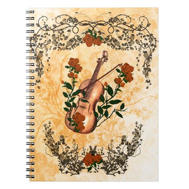 Awesome violin spiral notebook (Front)