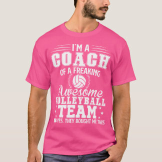Awesome Volleyball Team Coach Volleyball Coach T-Shirt