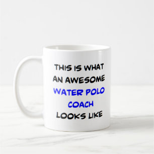 awesome water polo coach coffee mug