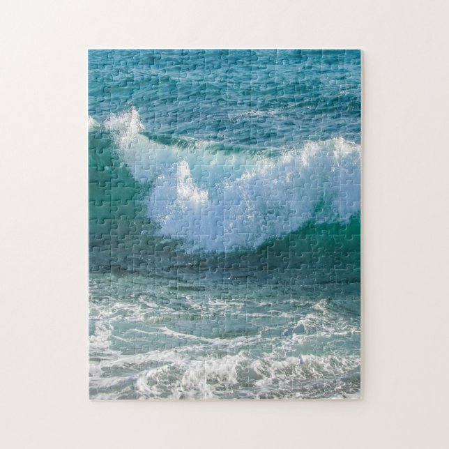 Awesome Wave sea shore nautical ocean nature Jigsaw Puzzle (Vertical)