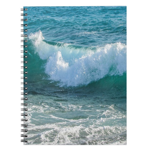 Awesome Wave sea shore nautical ocean nature Notebook (Front)