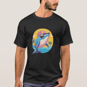 Awesome Whale with Cap and Sunglasses Costume T-Shirt