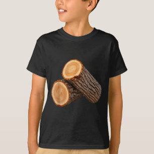 Awesome Wooden Log Costume For Adults And Kids  T-Shirt