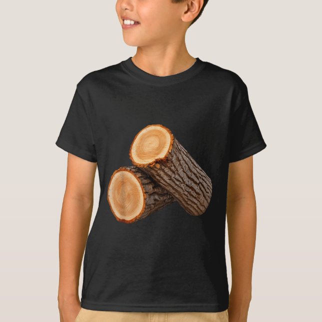 Awesome Wooden Log Costume For Adults And Kids  T-Shirt (Front)