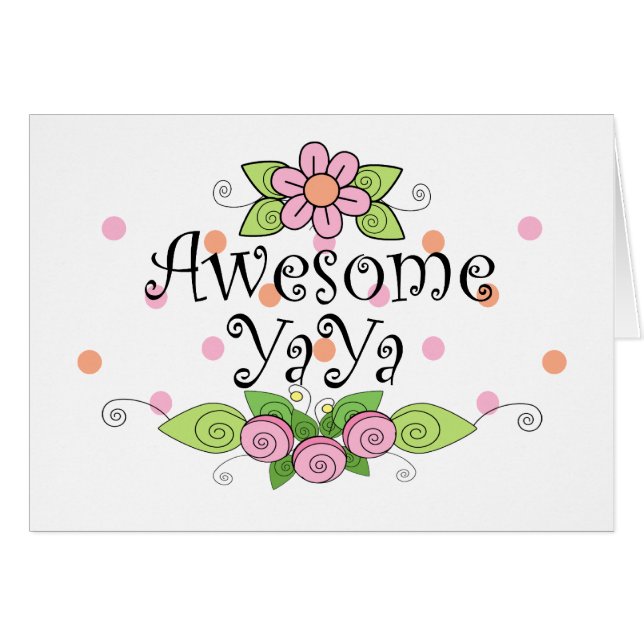 Awesome YaYa T-Shirt (Front Horizontal)