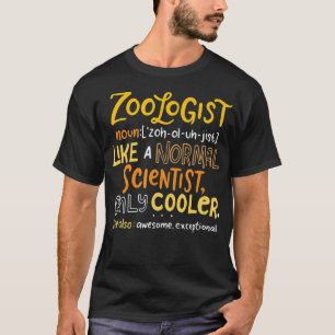 Awesome Zoologist Definition Funny Zoology Science T-Shirt