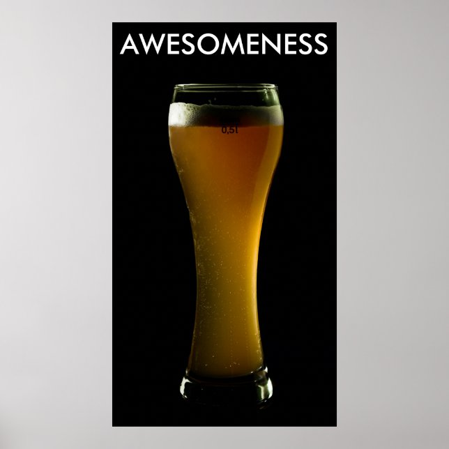 AWESOMENESS beer poster (Front)