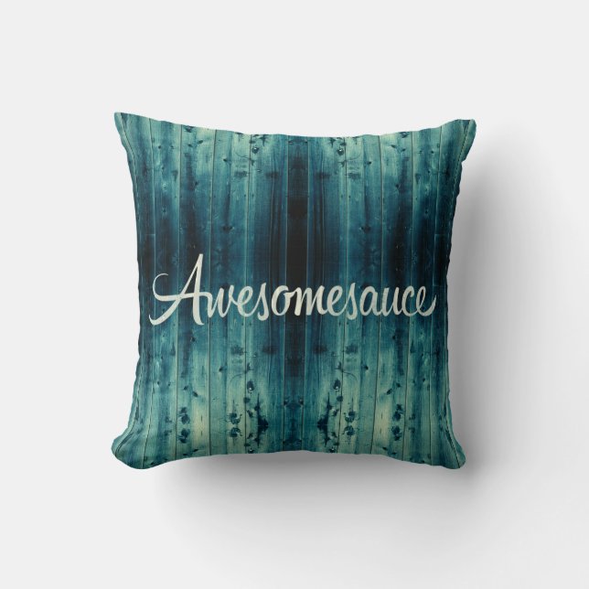 Awesomesauce Wood Panel Cushion (Front)