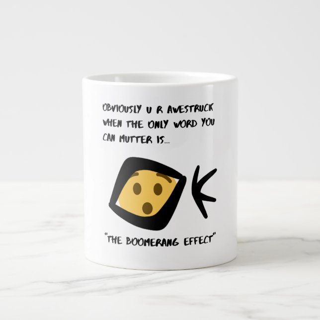 'Awestruck' Cup Fun  Mug 20 oz Boomeranged Effect (Front)