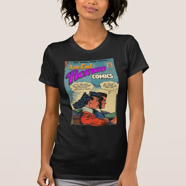 Awful Romance Comics - parody retro comic cover T-Shirt (Front)