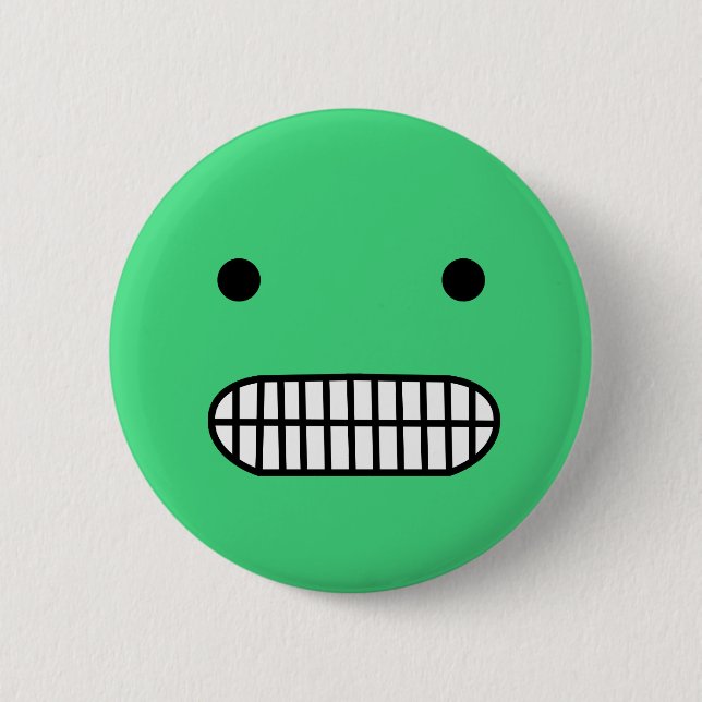Awkward Face 6 Cm Round Badge (Front)