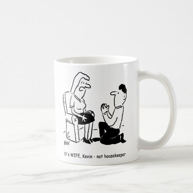 Awkward Marriage Proposal. Funny Coffee Mug (Right)