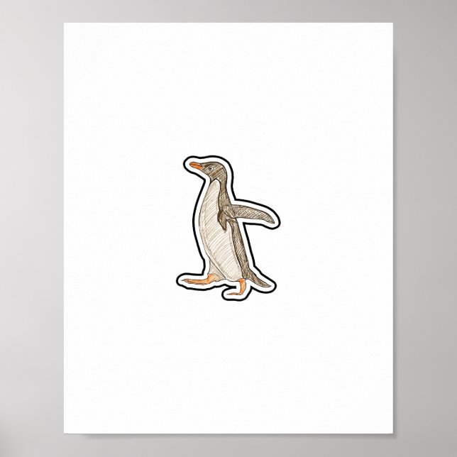 Awkward Penguin Poster (Front)