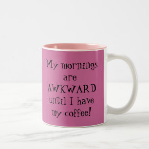 Awkward Stage Girl Two-Tone Coffee Mug