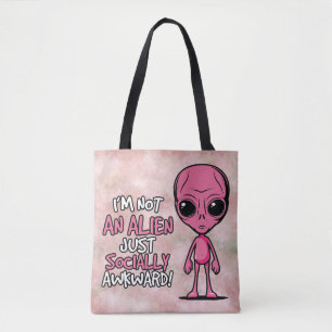 Awkward Visitor Tote Bag