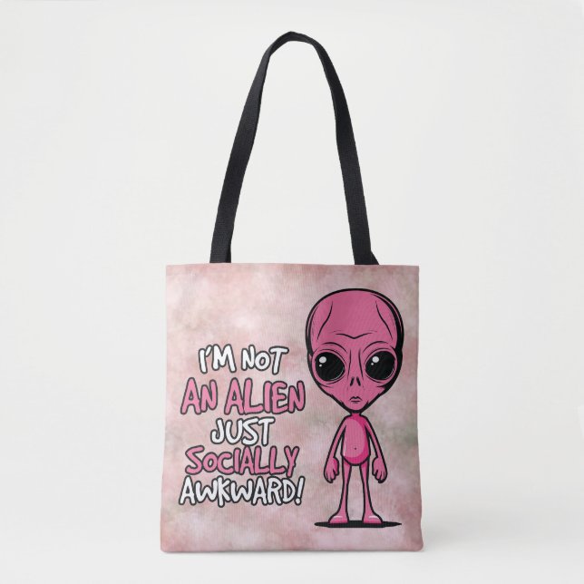 Awkward Visitor Tote Bag (Front)