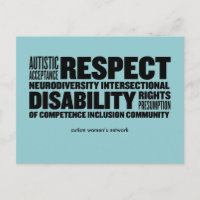 AWN Word Cloud Postcard