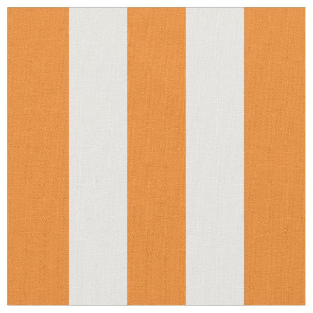 Awning Stripes Orange Fabric (Close Up)